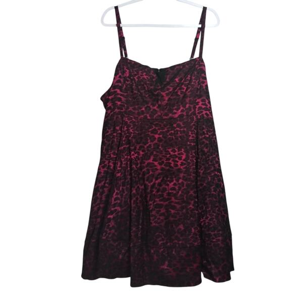 Torrid X Betsey Johnson Leopard Mini BabyDoll Dress Pinup Rockabilly Goth Sz 26 - Picture 3 of 11